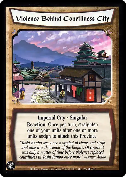 Violence Behind Courtliness City