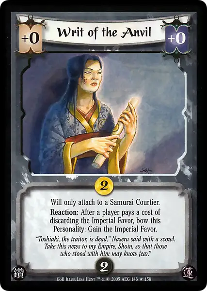 Writ of the Anvil