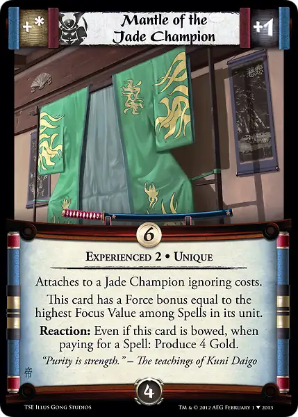 Mantle of the Jade Champion