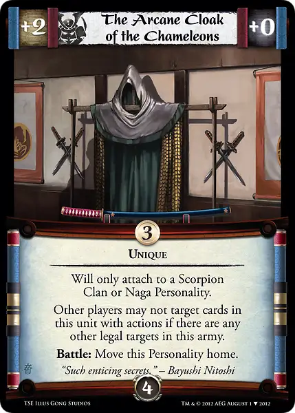 The Arcane Cloak of the Chameleons